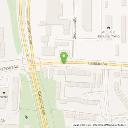 Standortübersicht der Tankstelle Auto Center Braunschweig in 38124 Braunschweig