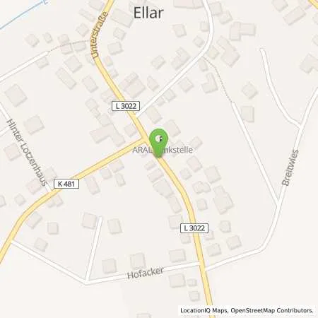 Standortübersicht der Tankstelle Aral Tankstelle Jürgen Seelbach in 65620 Waldbrunn