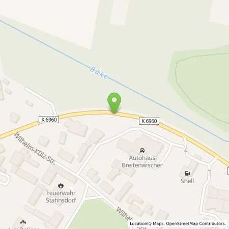 Standortübersicht der Tankstelle Autohaus Breitenwischer GmbH (Mitsubishi) in 14532 Stahnsdorf