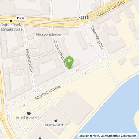 Standortübersicht der Tankstelle Rainer Häusler GmbH in 60314 Frankfurt