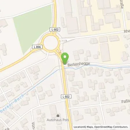 Standortübersicht der Tankstelle Westfalen-Tankstelle S. Duvenbeck in 46499 Hamminkeln