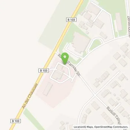 Standortübersicht der Tankstelle TOP TANK Reiner Harm e.K. in 18299 Kritzkow