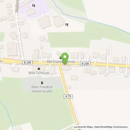 Standortübersicht der Tankstelle Michael u. Christina Seymer GbR in 32805 Horn (Bad Meinberg, OT Belle)