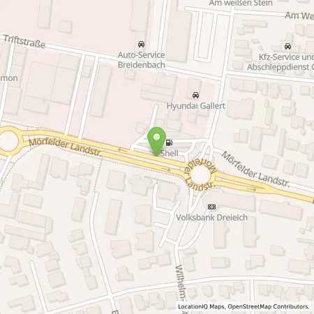 Standortübersicht der Tankstelle Autoservice Breidenbach in 63225 Langen