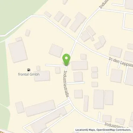 Standortübersicht der Tankstelle Frontal GmbH in 64380 Rossdorf