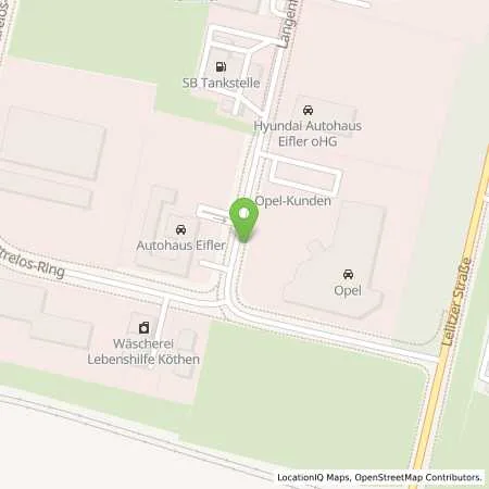 Standortübersicht der Tankstelle Autohaus Gute Fahrt GmbH Köthen in 06366 Köthen