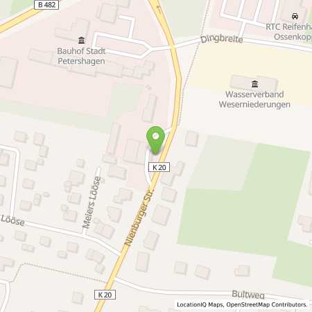 Standortübersicht der Autogas (LPG) Tankstelle: Tankstelle Saxowsky, Inh. Ralf Meier in 32469, Petershagen