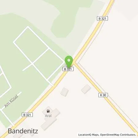 Standortübersicht der Tankstelle Autohaus Lehmann GmbH in 19230 Bandenitz