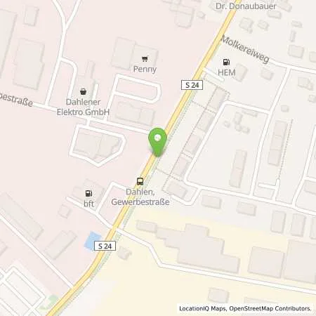 Standortübersicht der Tankstelle BFT-Tankstelle in 04774 Dahlen