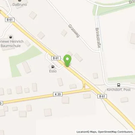 Standortübersicht der Tankstelle Esso Tanklstelle Autohaus Schubert GbR in 27245 Kirchdorf