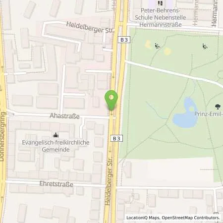 Standortübersicht der Tankstelle Die Bessunger Autowerkstatt in 64285 Darmstadt