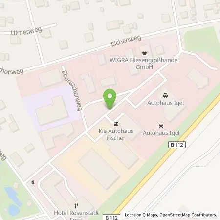 Standortübersicht der Tankstelle Kia Autohaus Fischer in 03149 Forst