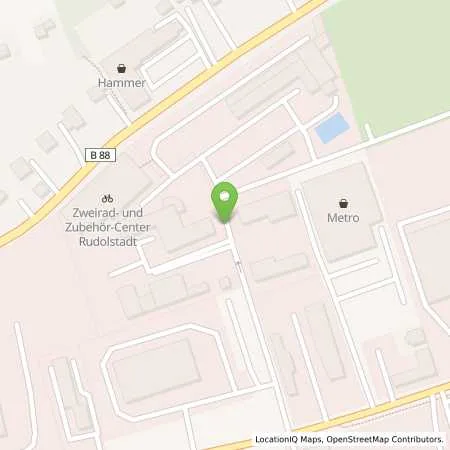 Standortübersicht der Tankstelle ACI Autocenter Italia in 07407 Rudolstadt