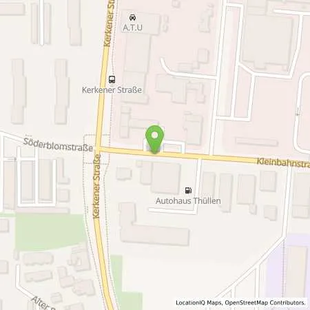 Standortübersicht der Tankstelle Autohaus Hülsemann GmbH in 47906 Kempen