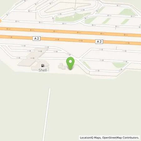 Standortübersicht der Tankstelle BAB-Tankstelle Zweidorfer Holz Süd (Shell) in 38176 Wendeburg (Zweidorfer Holz)