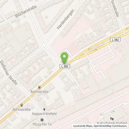 Standortübersicht der Tankstelle Autopark Hülsemann in 47799 Krefeld