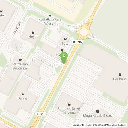 Standortübersicht der Tankstelle Total-Auto-Service-Center in 76437 Rastatt