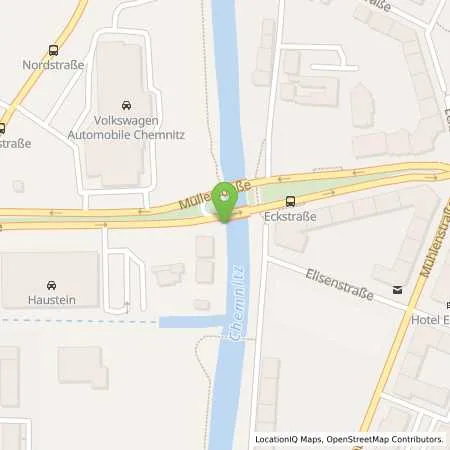 Standortübersicht der Tankstelle Haustein Motors Chemnitz e.K. in 09113 Chemnitz