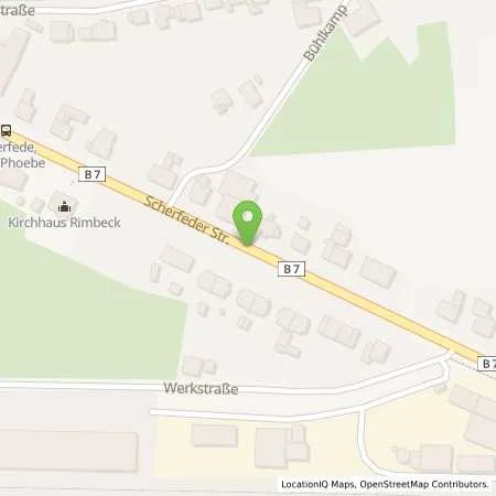 Standortübersicht der Tankstelle Tankstelle Bunse in 34414 Warburg