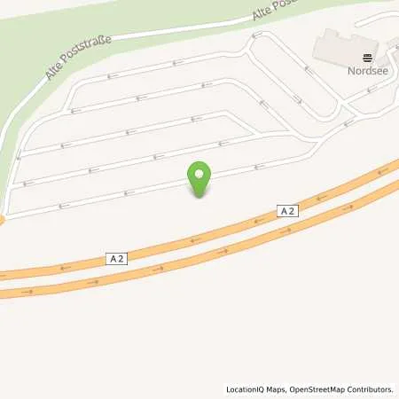 Standortübersicht der Tankstelle BAB-Tankstelle Auetal Nord (Esso) in 31749 Auetal