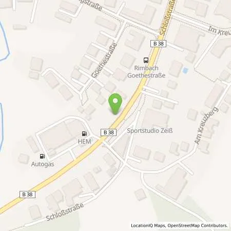 Standortübersicht der Tankstelle Auto Weber in 64668 Rimbach
