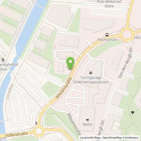 Standortübersicht der Tankstelle Turmgarage GmbH in 47533 Kleve