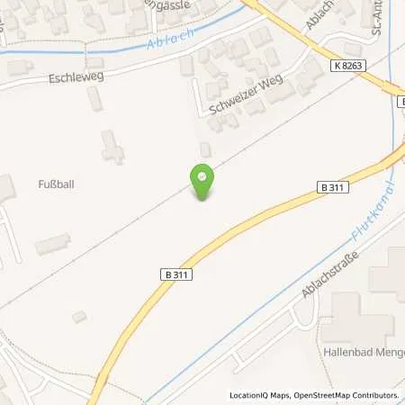 Standortübersicht der Tankstelle Auto- und Motorradhaus Knaus in 88512 Mengen