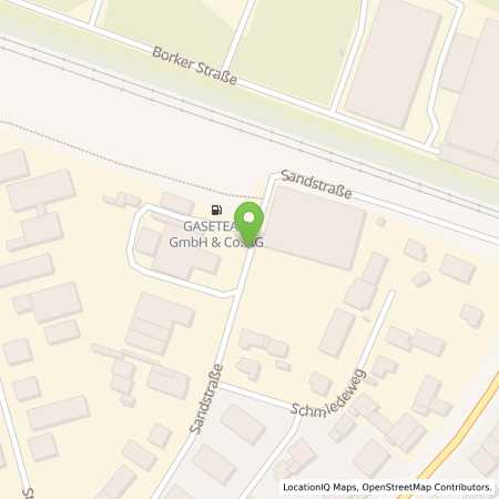 Standortübersicht der Autogas (LPG) Tankstelle: GASETEAM GmbH & Co. KG in 45731, Waltrop