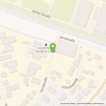 Standortübersicht der Tankstelle GASETEAM GmbH & Co. KG in 45731 Waltrop