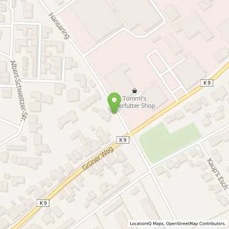 Standortübersicht der Tankstelle Tankcenter Greven in 48268 Greven