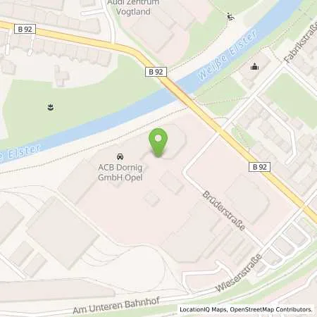 Standortübersicht der Tankstelle Dornig Autohaus Plauen in 08527 Plauen