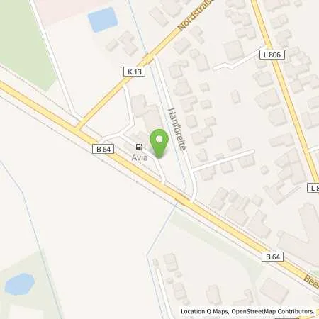 Standortübersicht der Tankstelle AVIA Station Thorsten Härtge in 33442 Herzebrock