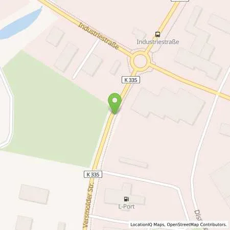 Standortübersicht der Tankstelle L-Port GmbH Tank- & Rasthof in 49201 Dissen