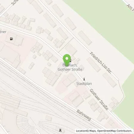 Standortübersicht der Tankstelle KFZ-Instandsetzung Schrön in 99817 Eisenach