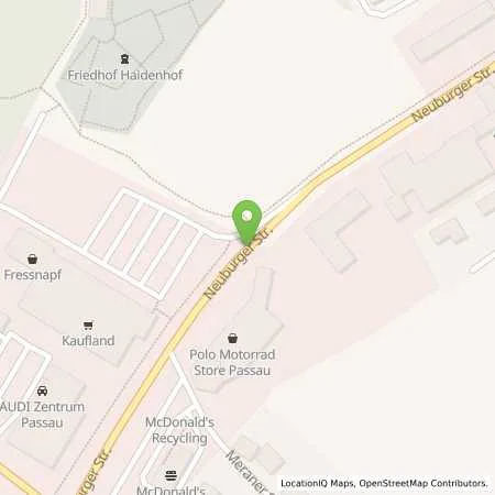 Standortübersicht der Tankstelle Aral - Passau in 94036 Passau