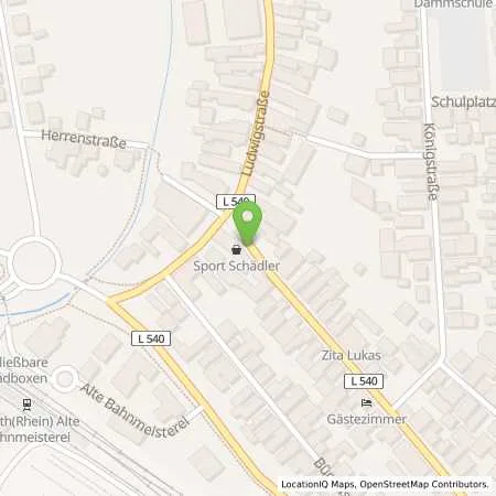 Standortübersicht der Tankstelle Seidenstücker GmbH in 76744 Wörth