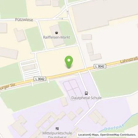 Standortübersicht der Tankstelle Raiffeisen Tankstellen u. Waschstr. GmbH in 35232 Dautphetal