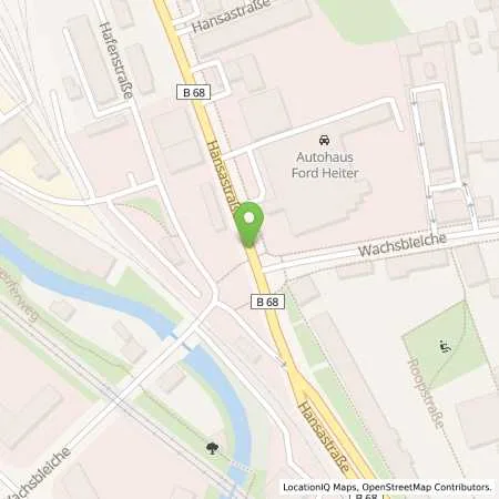 Standortübersicht der Tankstelle Autohaus Heiter GmbH in 49090 Osnabrück