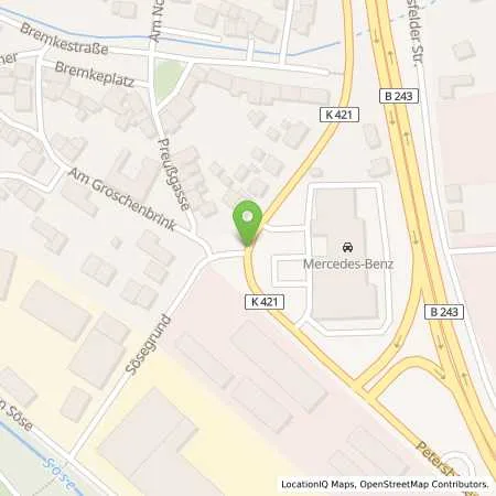 Standortübersicht der Tankstelle Michael Ludwig Gase + Technik in 37520 Osterode am Harz