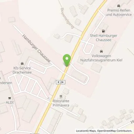 Standortübersicht der Tankstelle Autohaus Sievers GmbH in 24113 Kiel