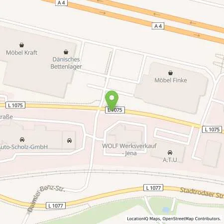 Standortübersicht der Tankstelle ACT Auto-Center-Jena GmbH in 07747 Jena