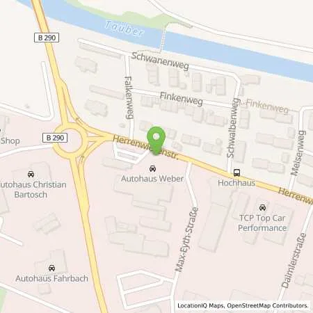 Standortübersicht der Tankstelle AVIA Servicstation in 97980 Bad Mergentheim