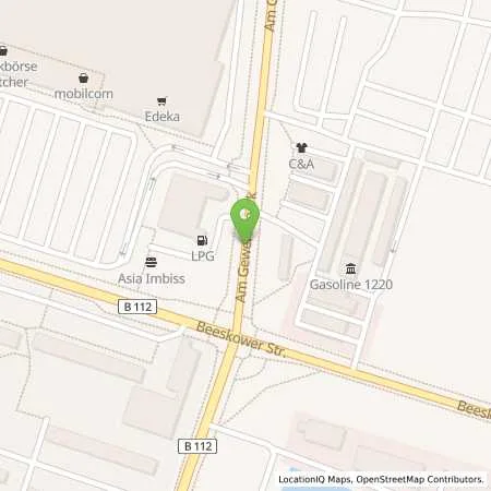 Standortübersicht der Tankstelle K&S Oder/Spree Autohandelsges. mbH in 15890 Eisenhüttenstadt