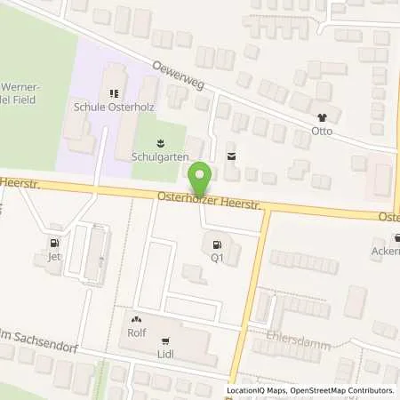 Standortübersicht der Tankstelle Q1-Tankstellen-Vertrieb in 28307 Bremen