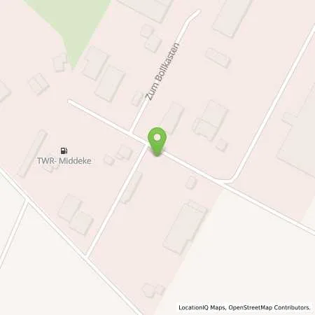 Standortübersicht der Tankstelle TWR - Center Middeke in 37696 Marienmünster