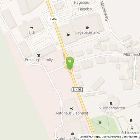 Standortübersicht der Tankstelle Autohaus Siebrecht GmbH in 37170 Uslar