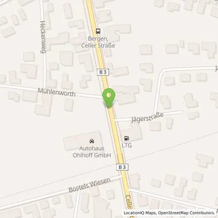 Standortübersicht der Tankstelle Fahrzeugbedarf ZEIBIG in 29303 Bergen