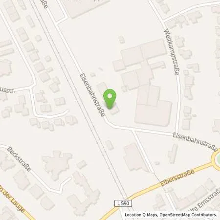 Standortübersicht der Tankstelle Raiffeisen Emsdetten in 48282 Emsdetten