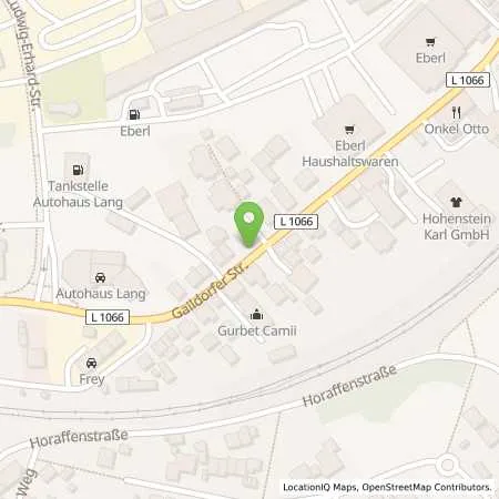 Standortübersicht der Tankstelle Autohaus Lang GmbH in 74564 Crailsheim