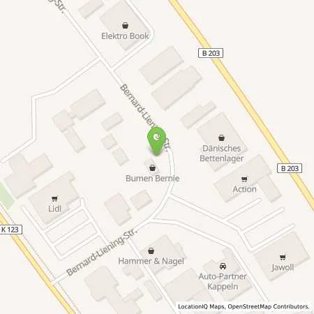 Standortübersicht der Tankstelle Spedition Rohde-Lindemann in 24376 Kappeln